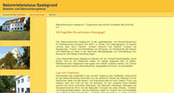 Desktop Screenshot of naturerlebnishaus-saalegrund.de